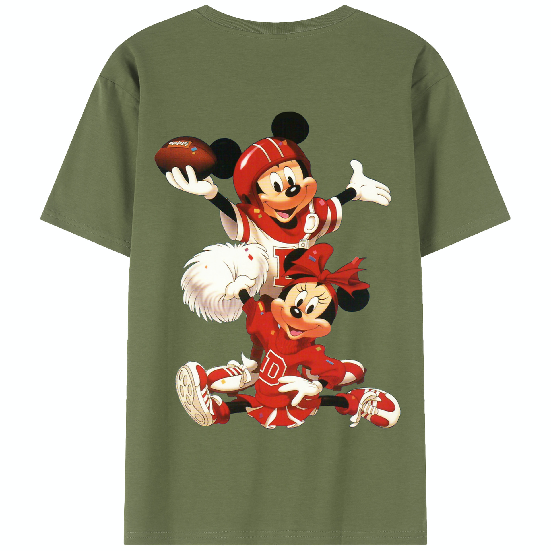 （画像用） ミッキーマウス Mickey Mouse 綿100％半袖Tシャツ（背面プリント）